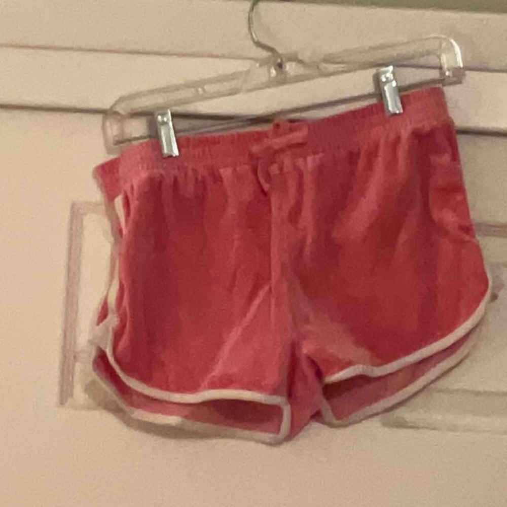 Juicy Couture Pink Velour Shorts